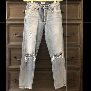 AGOLDE High Rise Straight Jeans